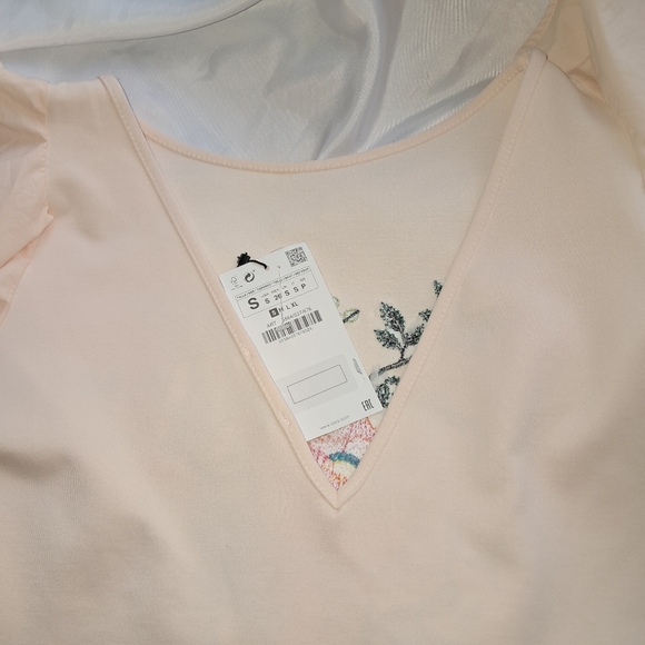 Zara Floral Mini Dress Embroidered Small - Picture 9 of 14